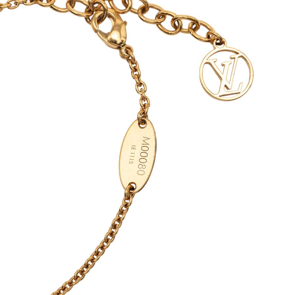 Louis Vuitton Gold Plated LV & Me Number 3 Bracelet - 3
