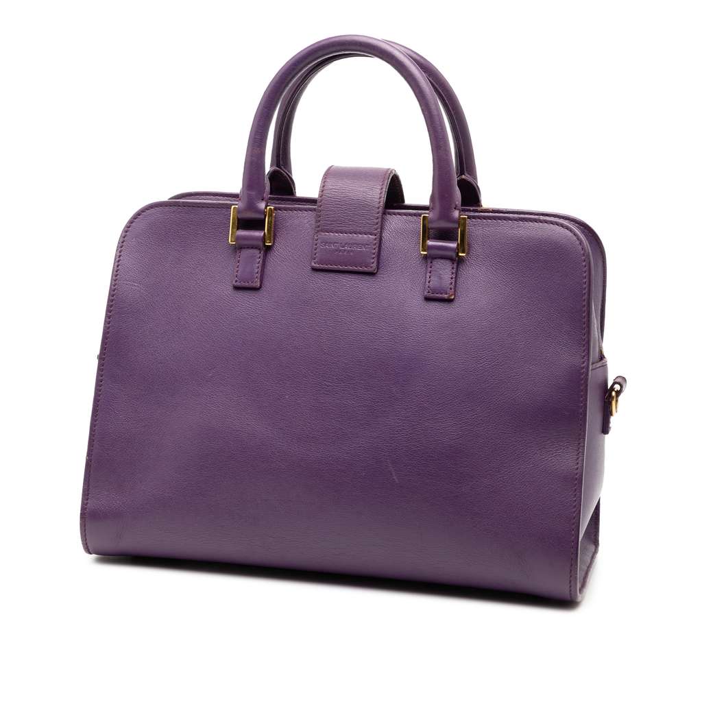 Saint Laurent Baby Leather Monogram Cabas Satchel - 2