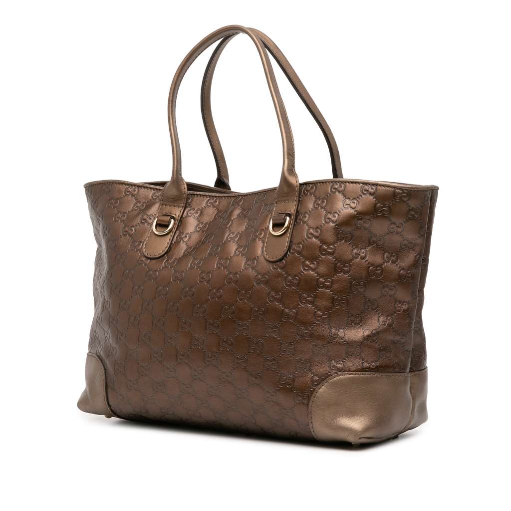 Gucci Metallic Guccissima Heart Bit Tote - 2