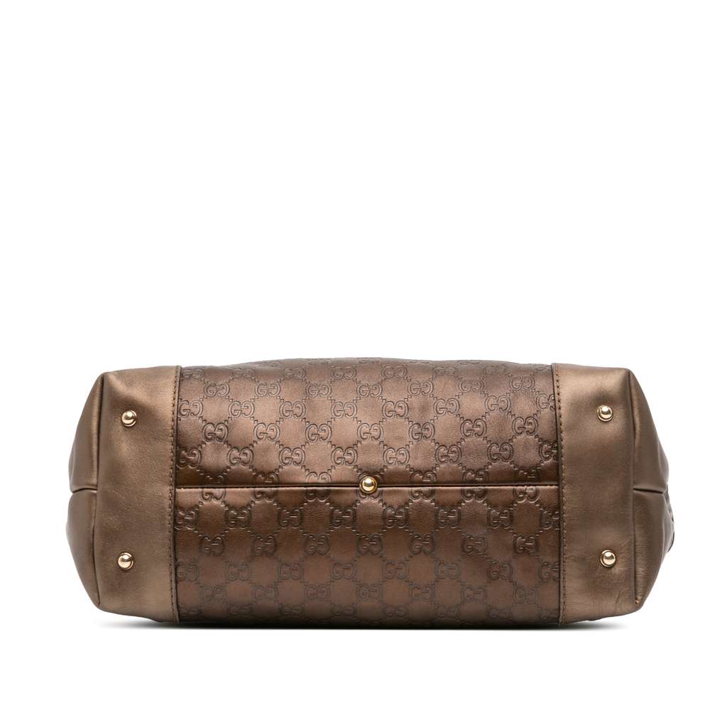 Gucci Metallic Guccissima Heart Bit Tote - 3
