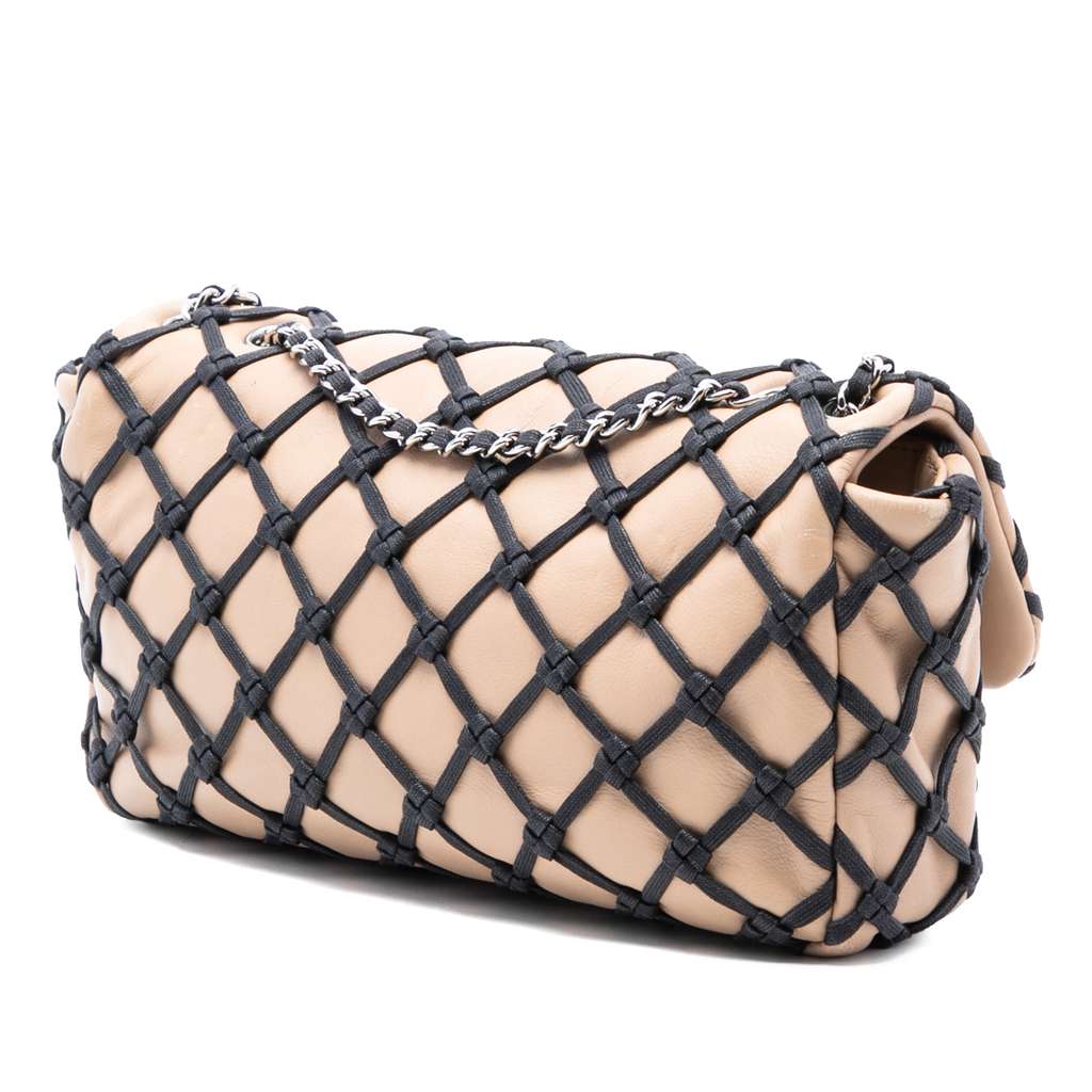 Chanel Small Calfskin Canebiers Net Flap - 2