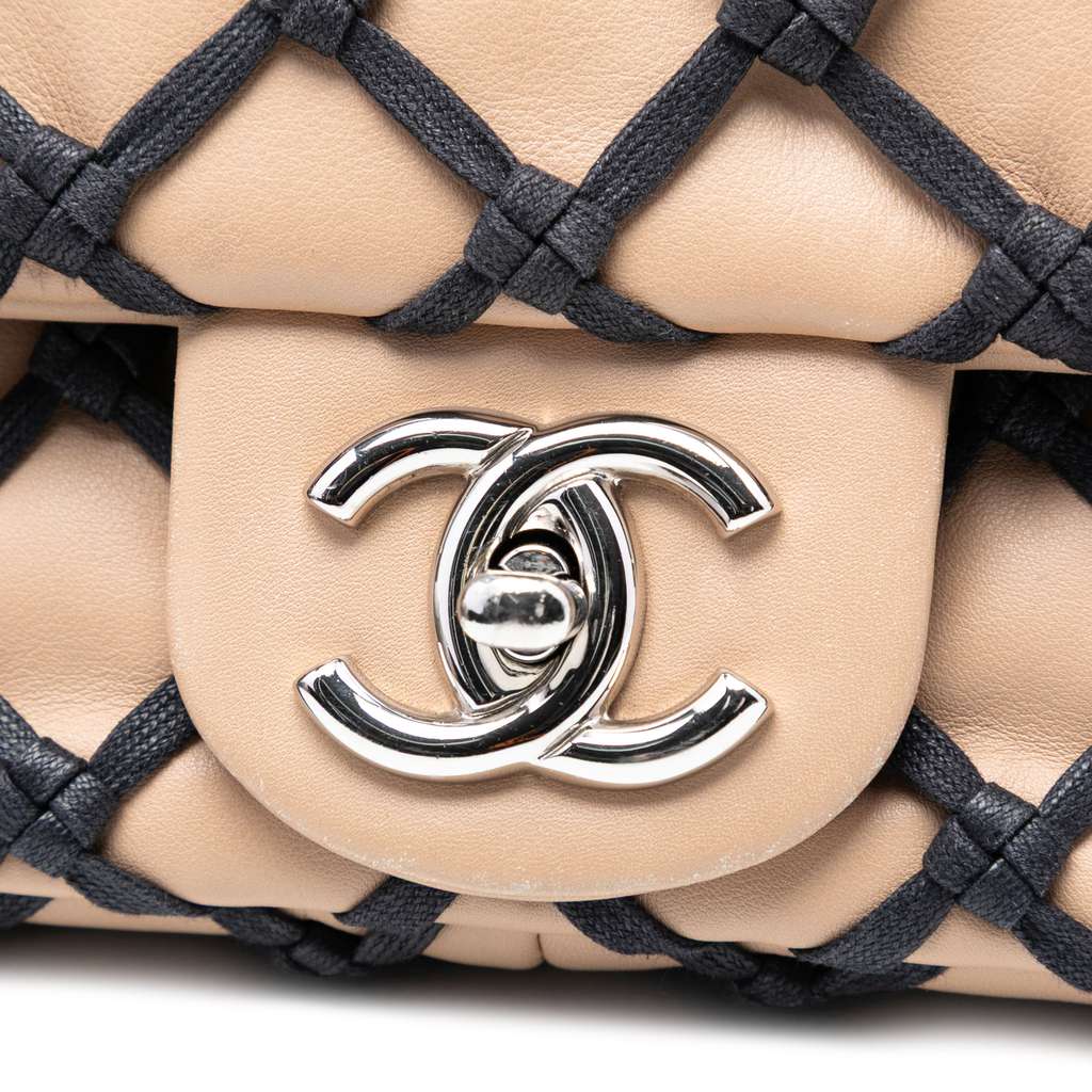 Chanel Small Calfskin Canebiers Net Flap - 5