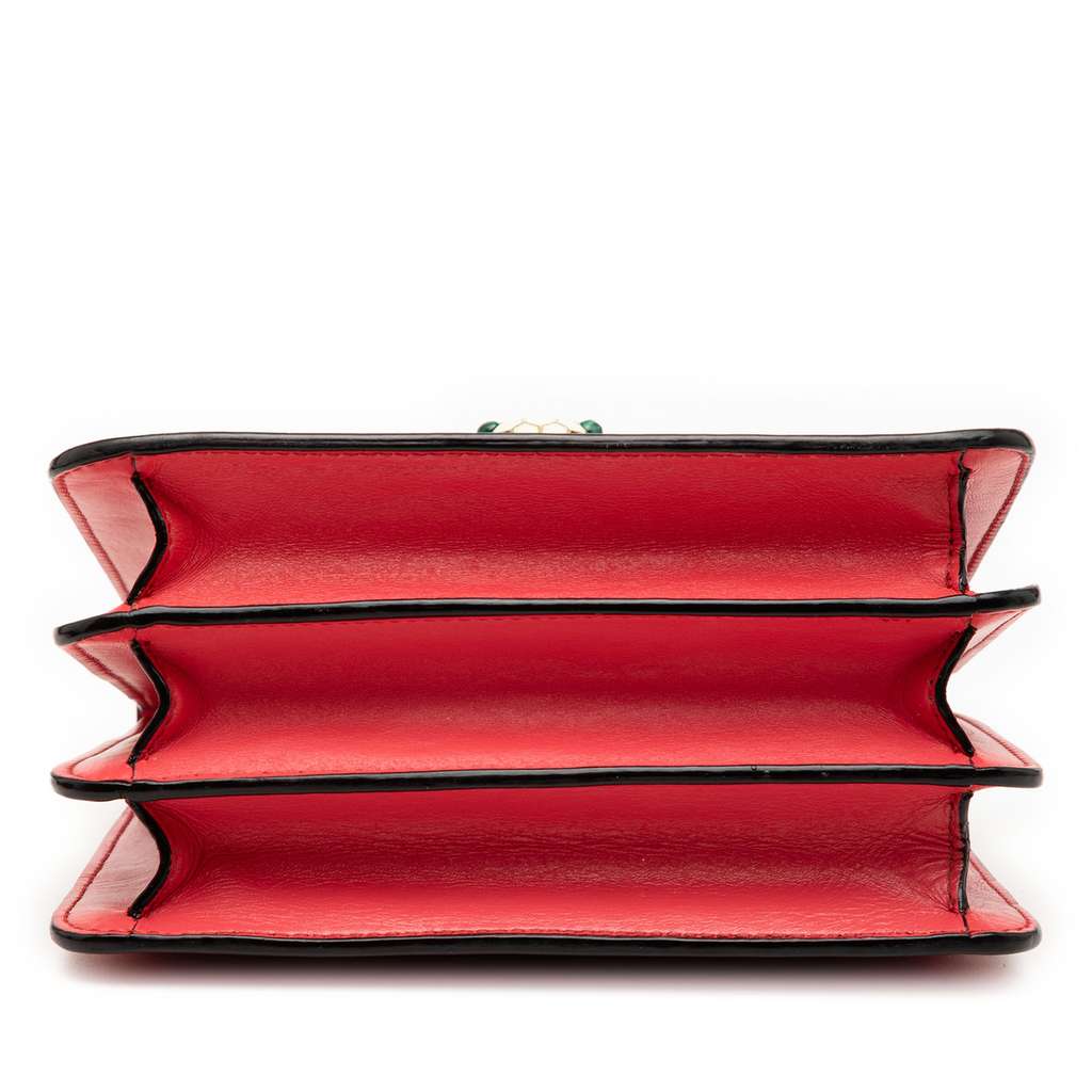 Bvlgari Small Calfskin Serpenti Forever Top Handle Bag - 3