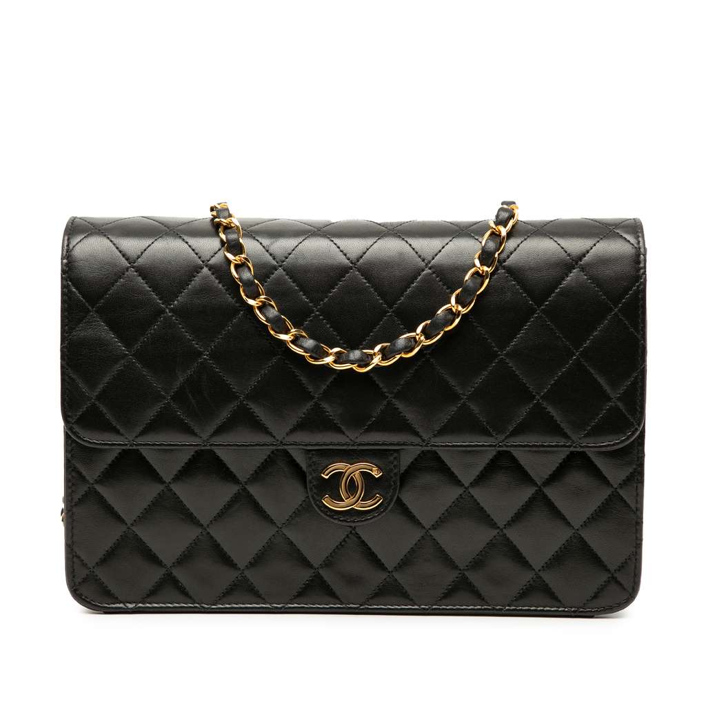 Chanel Medium CC Quilted Lambskin Single Flap