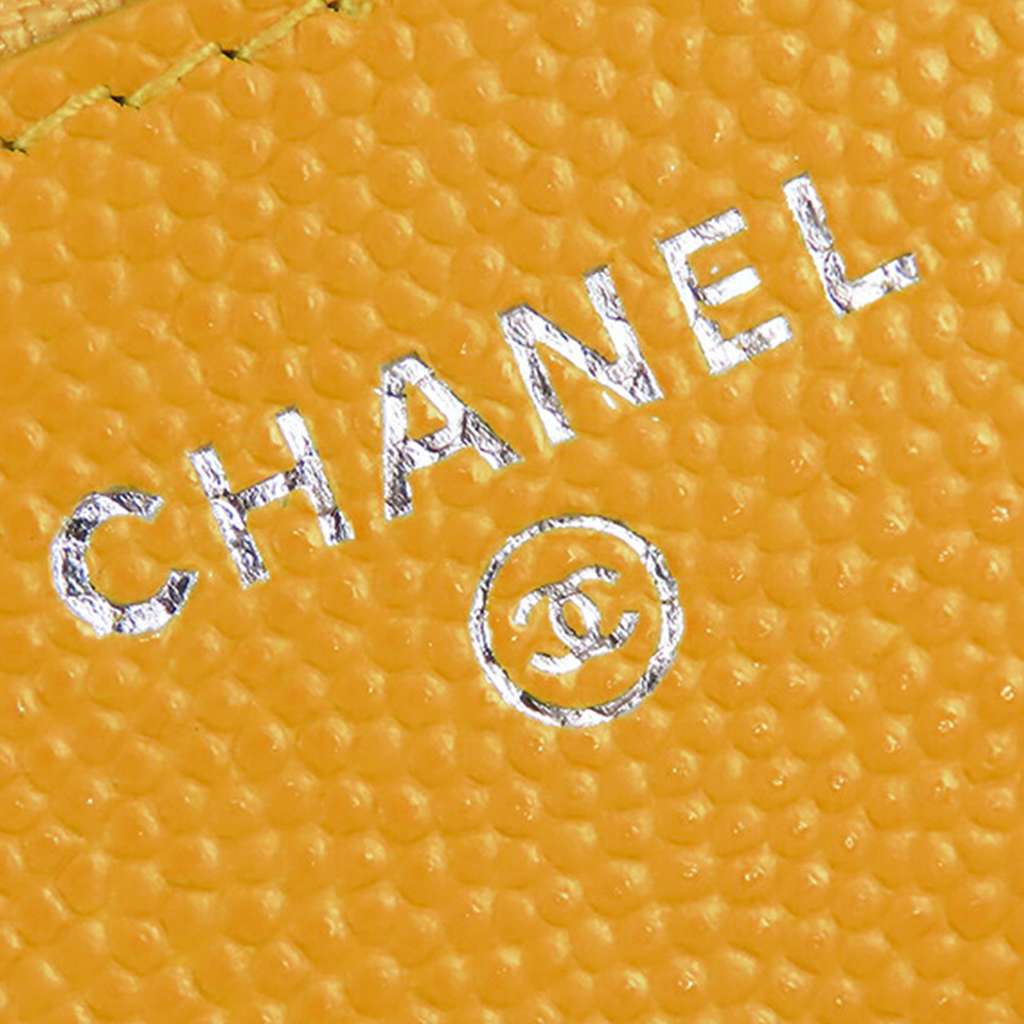 Chanel CC Chevron Caviar Wallet On Chain - 5