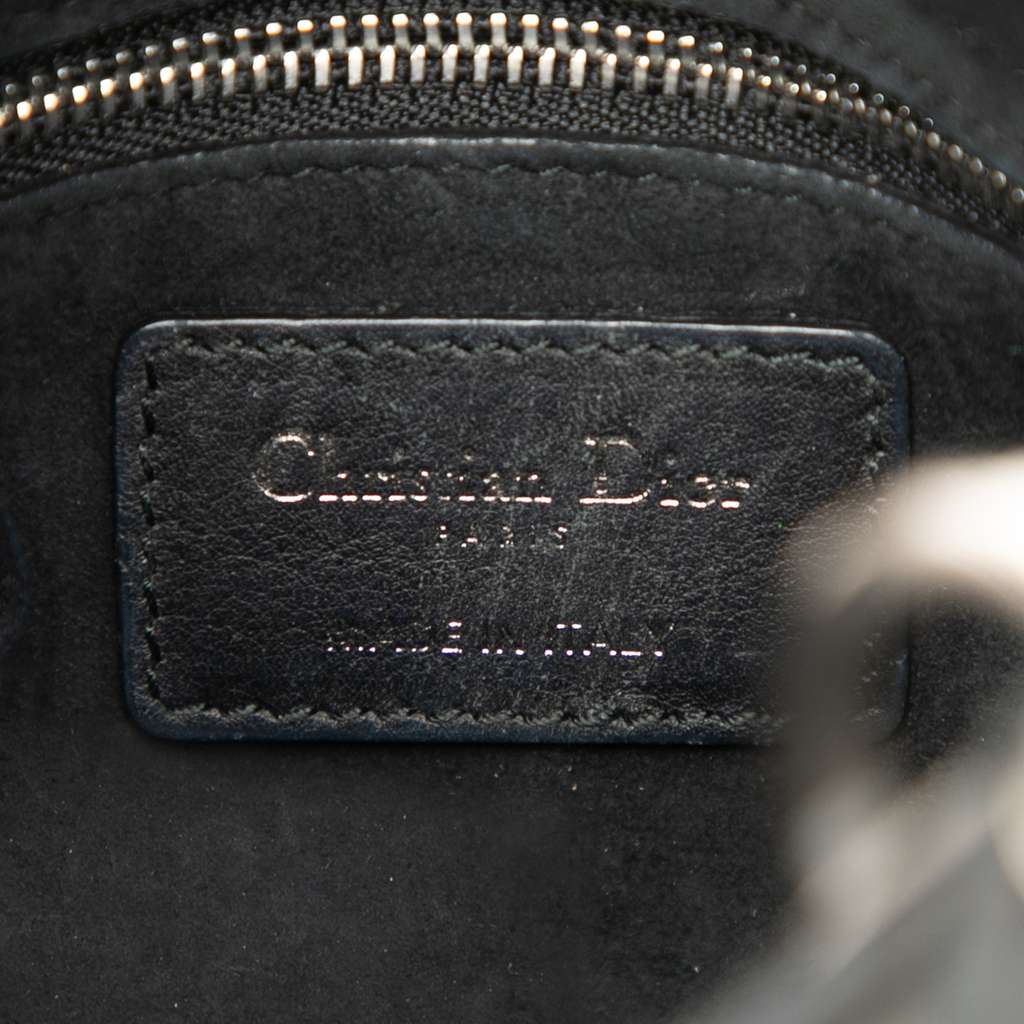 Dior Mini Calfskin Cannage Studded Flower Lady Dior - 5