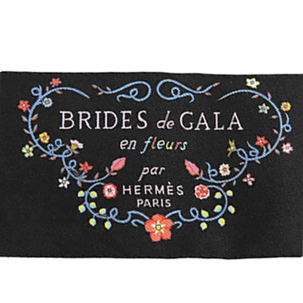 Hermès Brides de Gala en Fleurs Silk Twilly Scarf - 3