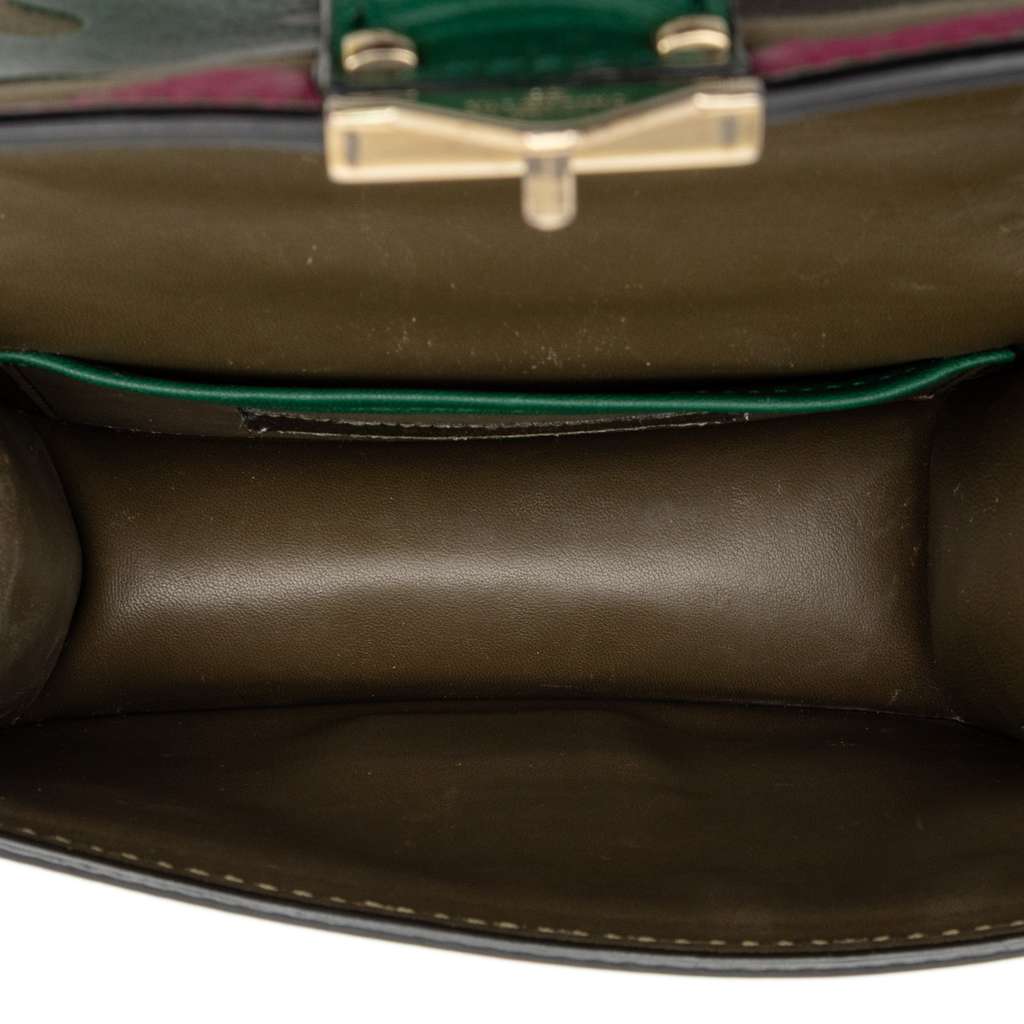 Valentino Mini Nappa and Canvas Camouflage Rockstud Glam Lock Crossbody - 4