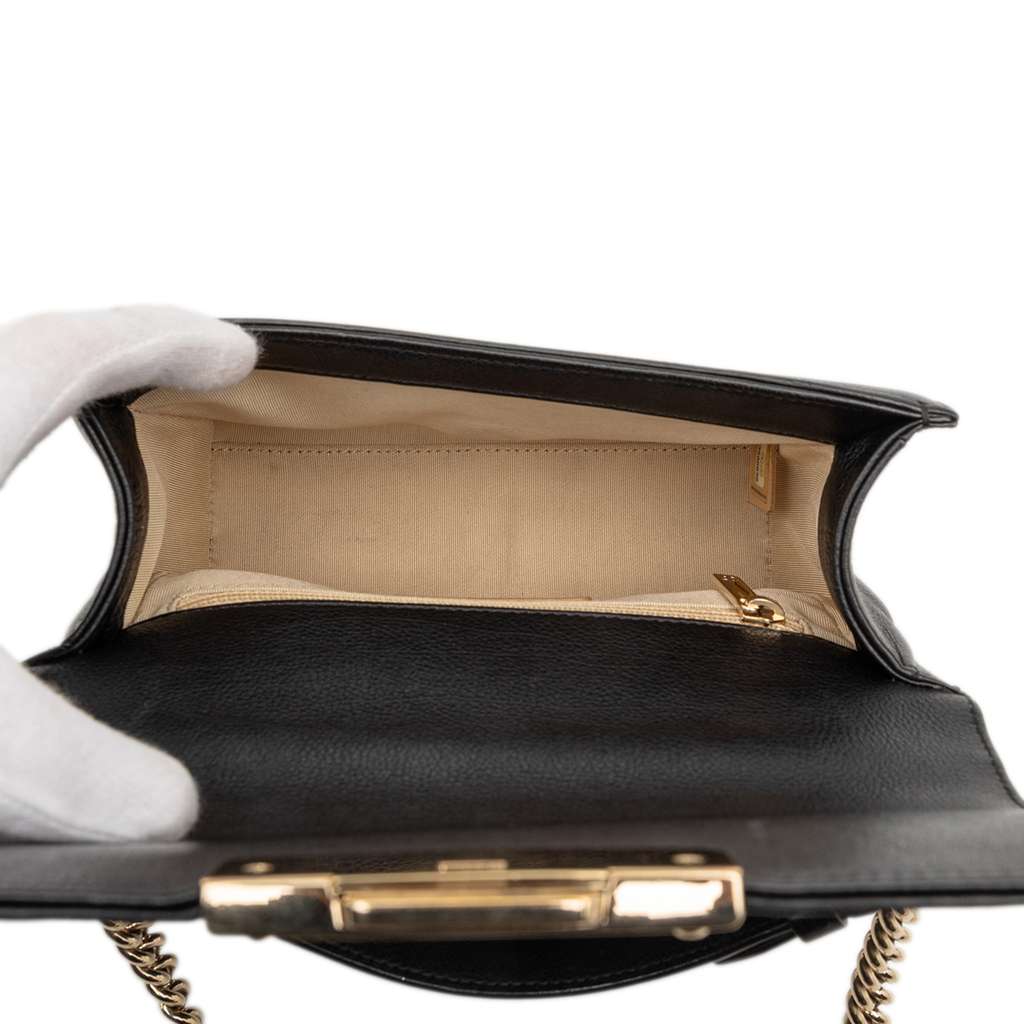 Chanel Small Quilted Grained Calfskin Label Click Flap - 4