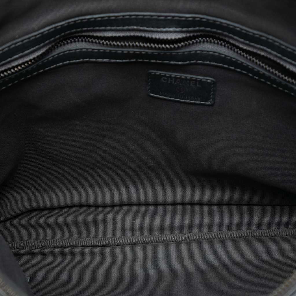 Chanel Large Quilted Metallic Lambskin O Case Clutch - 4