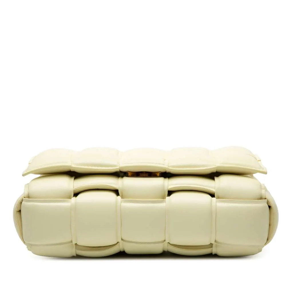 Bottega Veneta Nappa Intrecciato Padded Cassette Crossbody Yellow Leather Very good - Inside View
