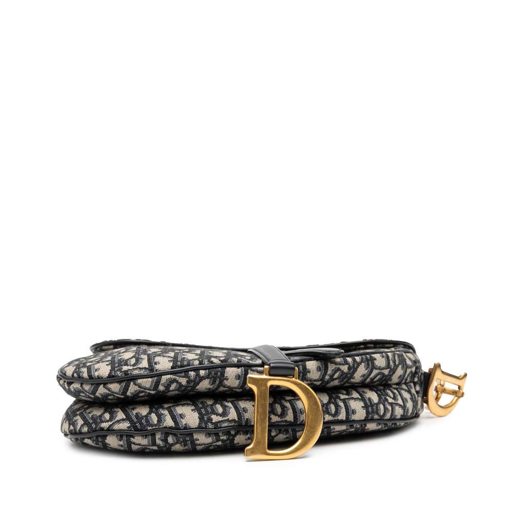 Dior Oblique Canvas Saddle Bag - 3
