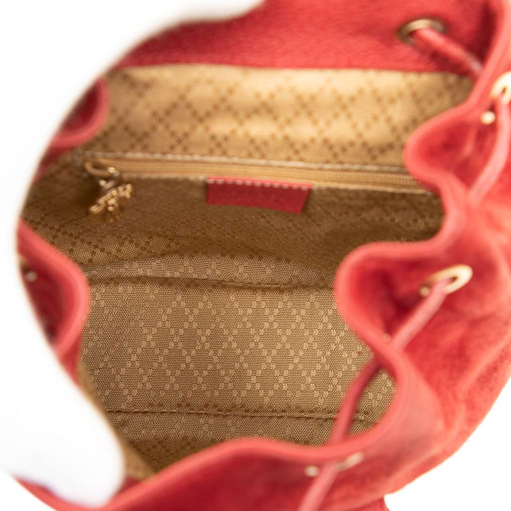 Gucci Suede Bamboo Backpack - 4