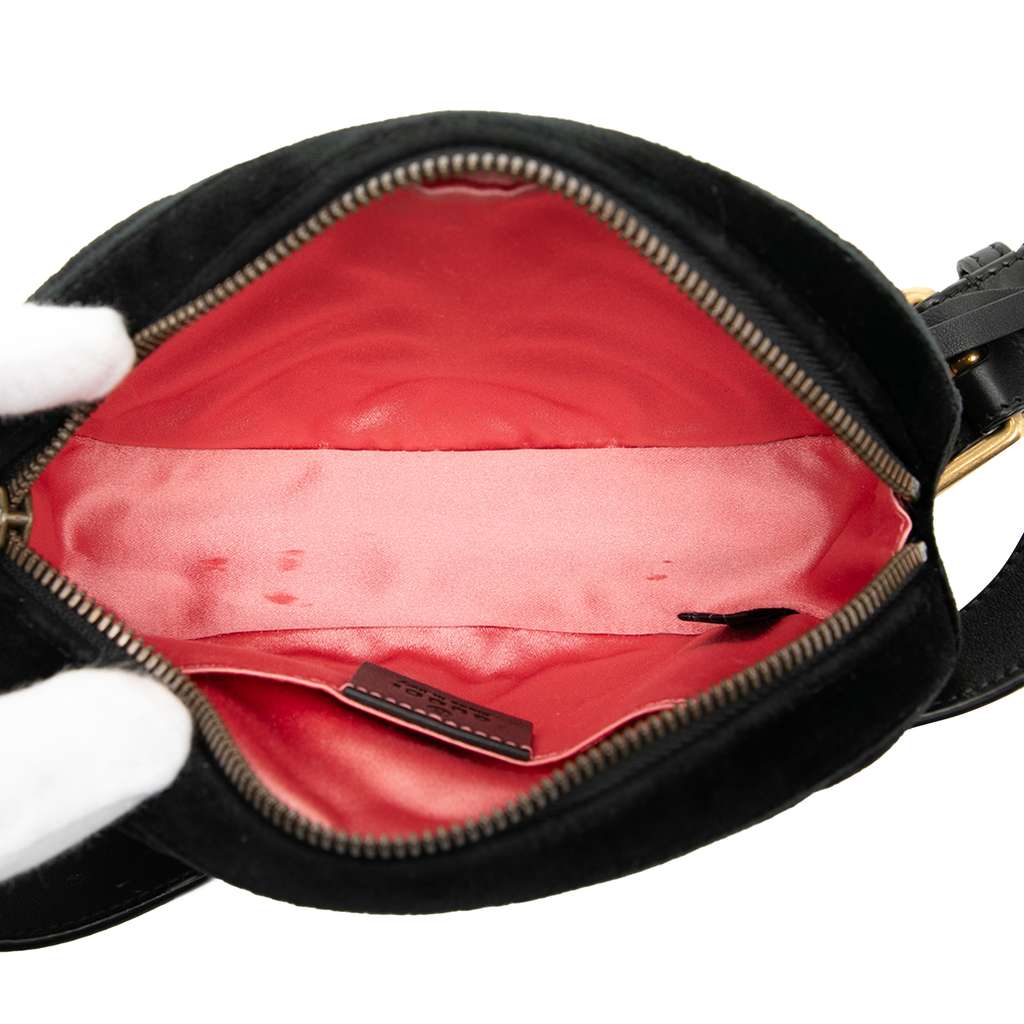 Gucci GG Marmont Matelasse Velvet Belt Bag - 4