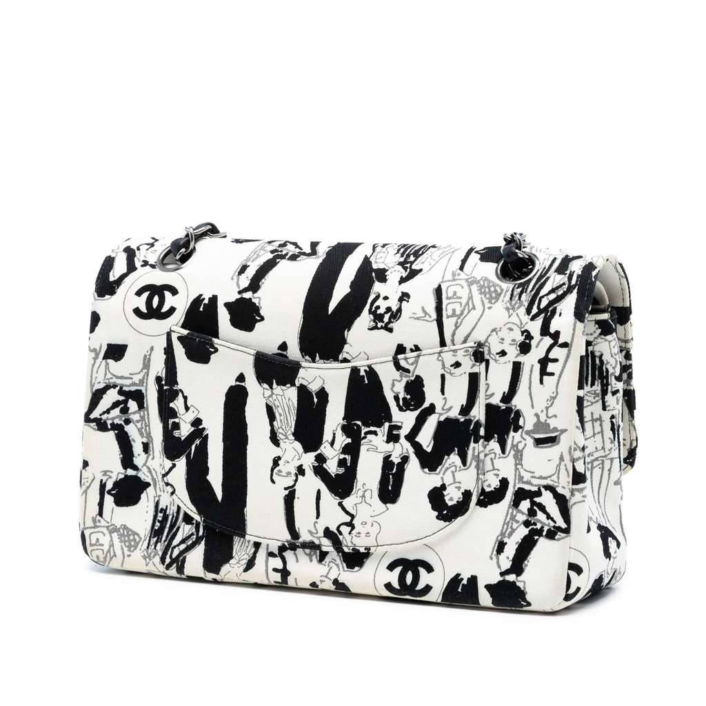 Chanel Medium Classic Canvas Coco Mademoiselle Double Flap - 2