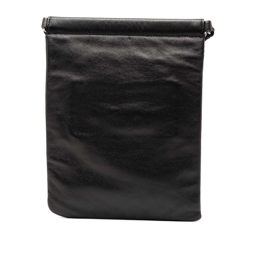 Saint Laurent Antiqued Lambskin Sid Flat Crossbody - 2