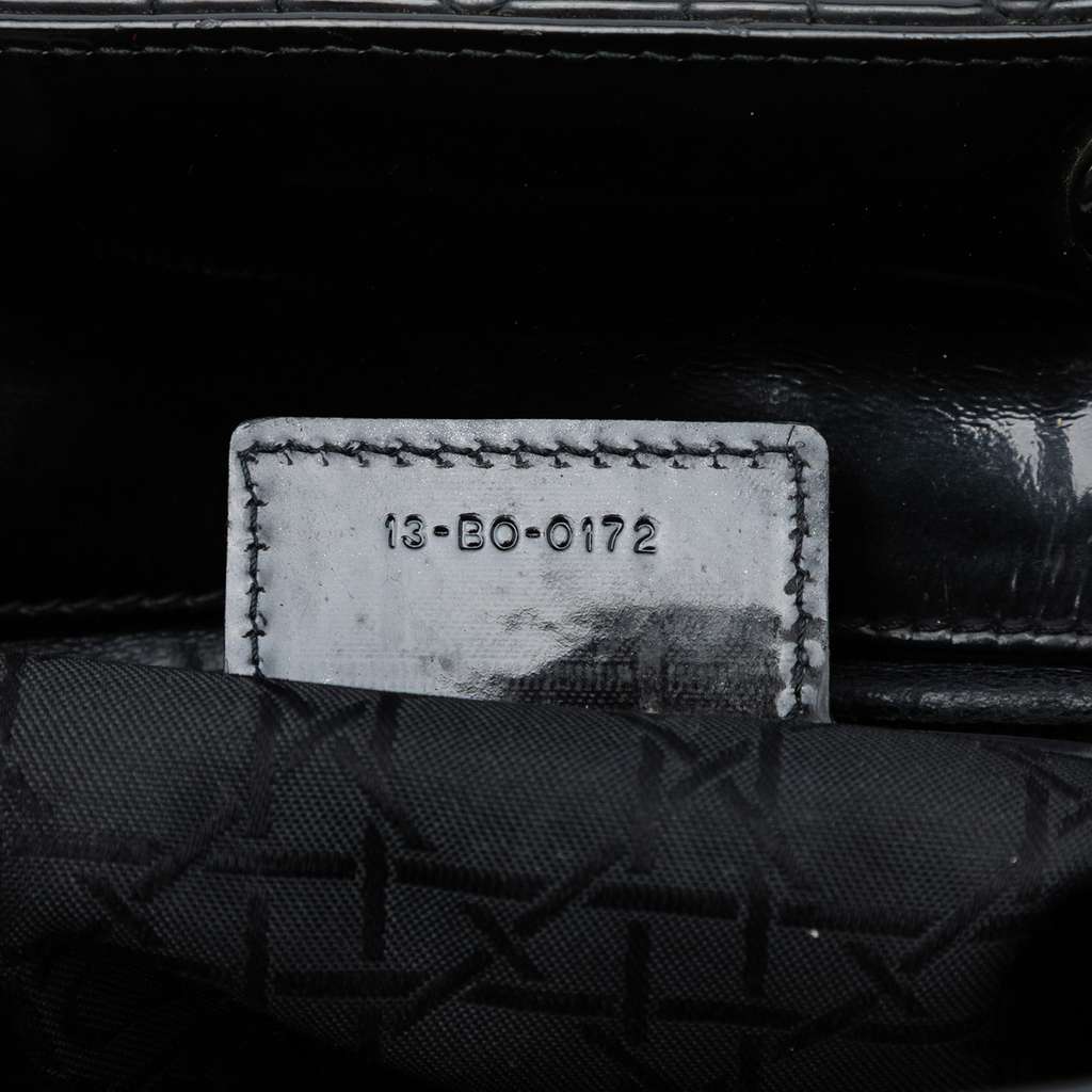 Dior Large Patent Cannage Lady Dior - 5