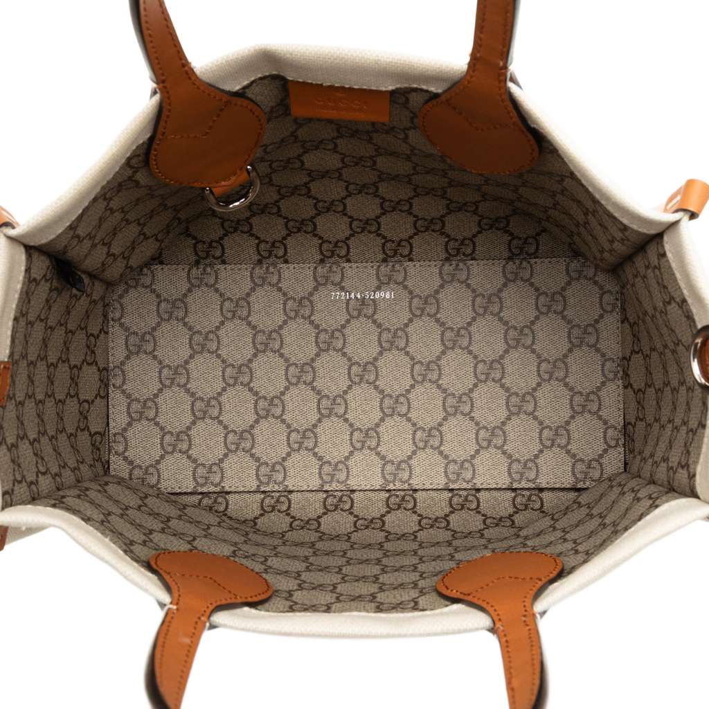 Gucci Medium Canvas Logo Tote - 4