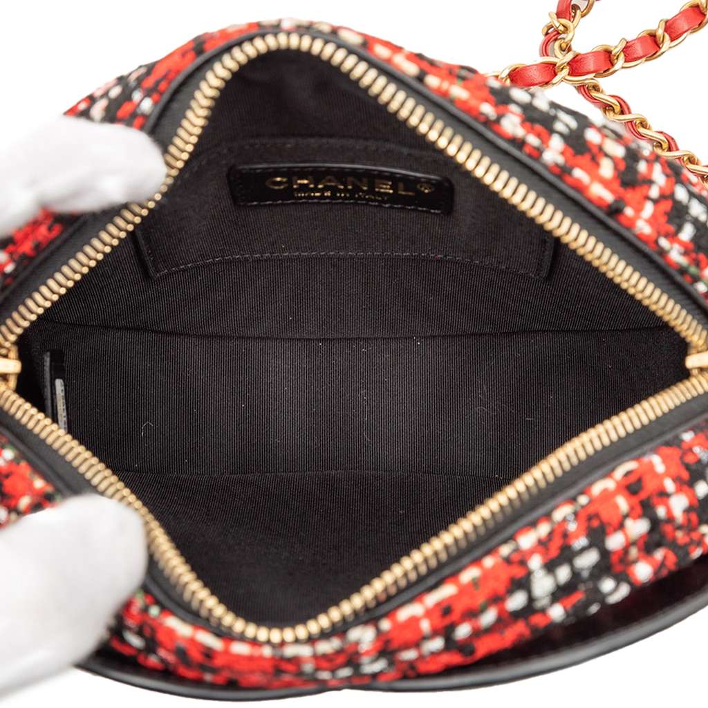Chanel Tweed and Lambskin Coco Midnight Camera Bag - 4
