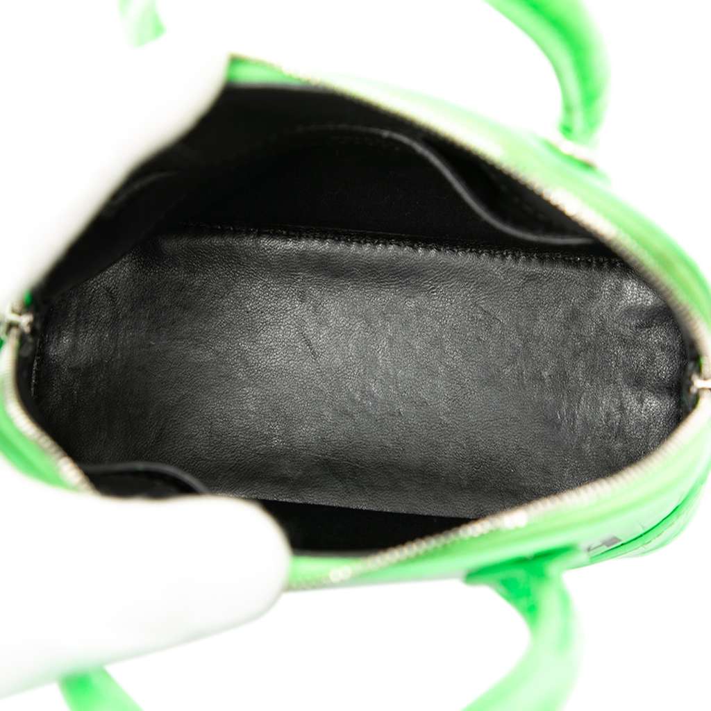 Balenciaga Croc Embossed Calfskin Ville Top Handle Bag XXS - 4