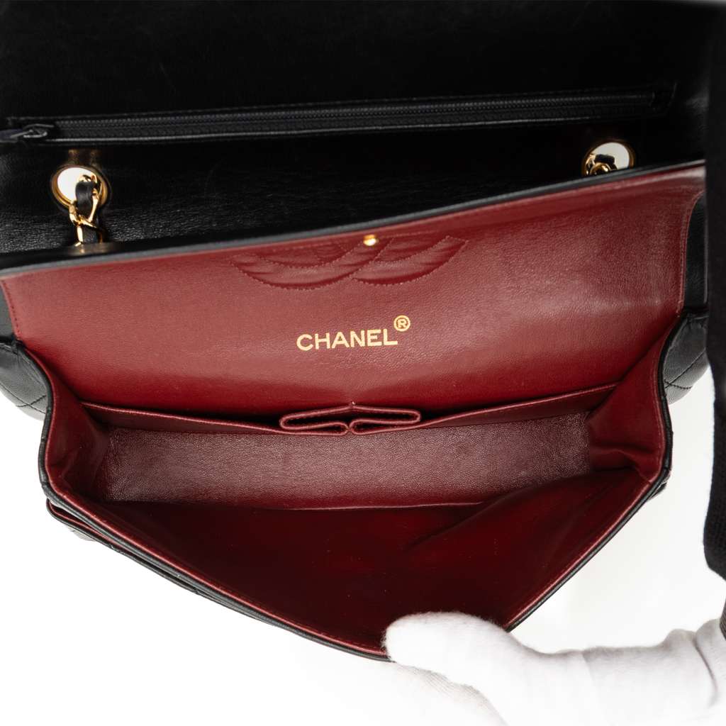 Chanel Medium Classic Lambskin Double Flap - 4