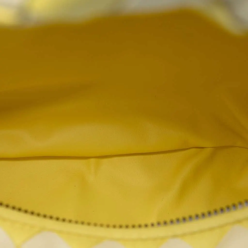 Bottega Veneta Teen Bicolor Nappa Intrecciato Dragon Jodie Yellow Leather Very good - Model View