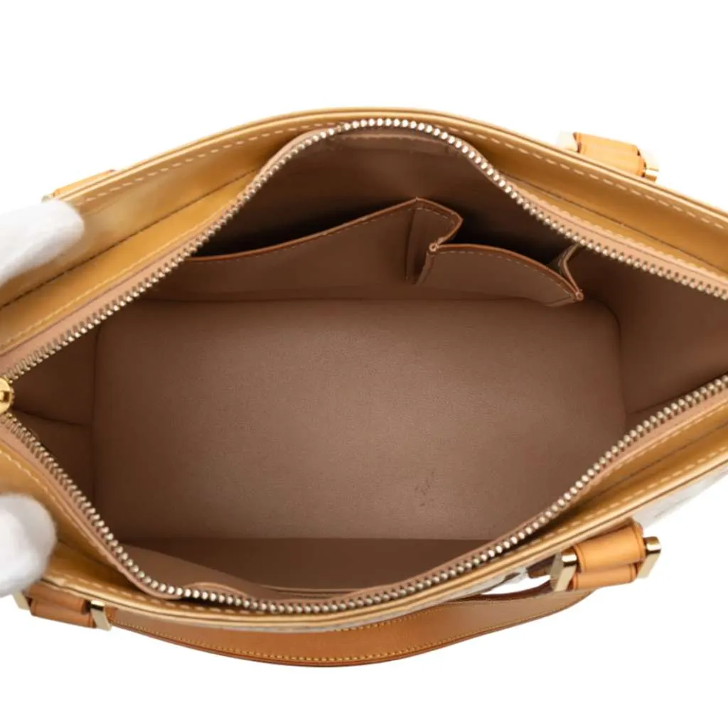 Louis Vuitton Monogram Vernis Houston Brown Leather Very good - Model View