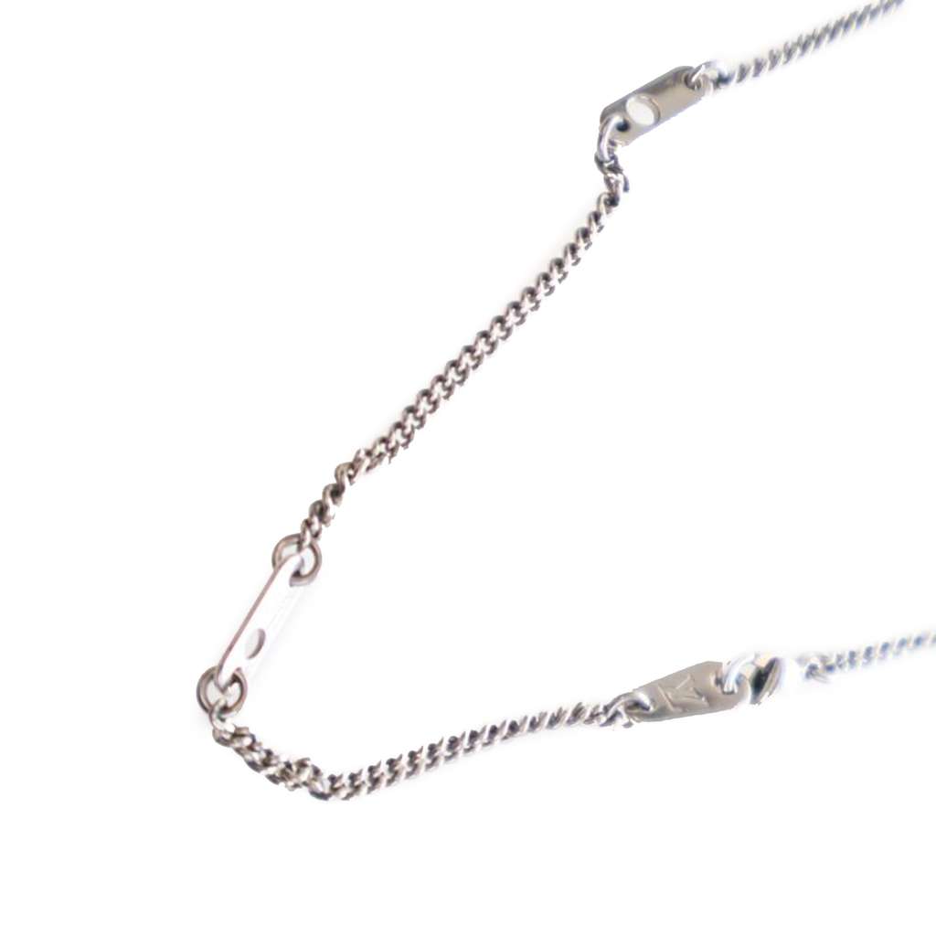 Louis Vuitton Silver Plated Monogram Eclipse Charms Necklace - 5
