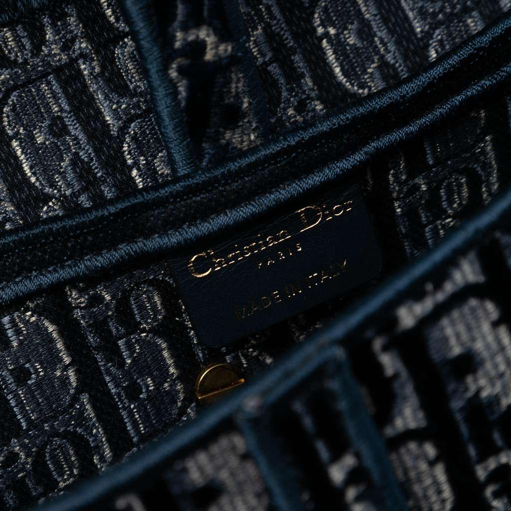 Dior Oblique Embroidered Velvet Saddle Bag - 5