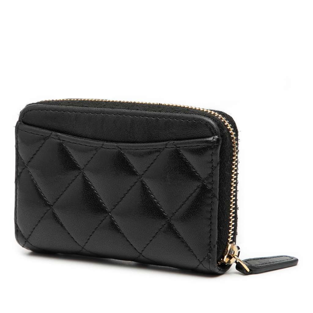 Chanel CC Quilted Calfskin Zipped Coin Purse - 2