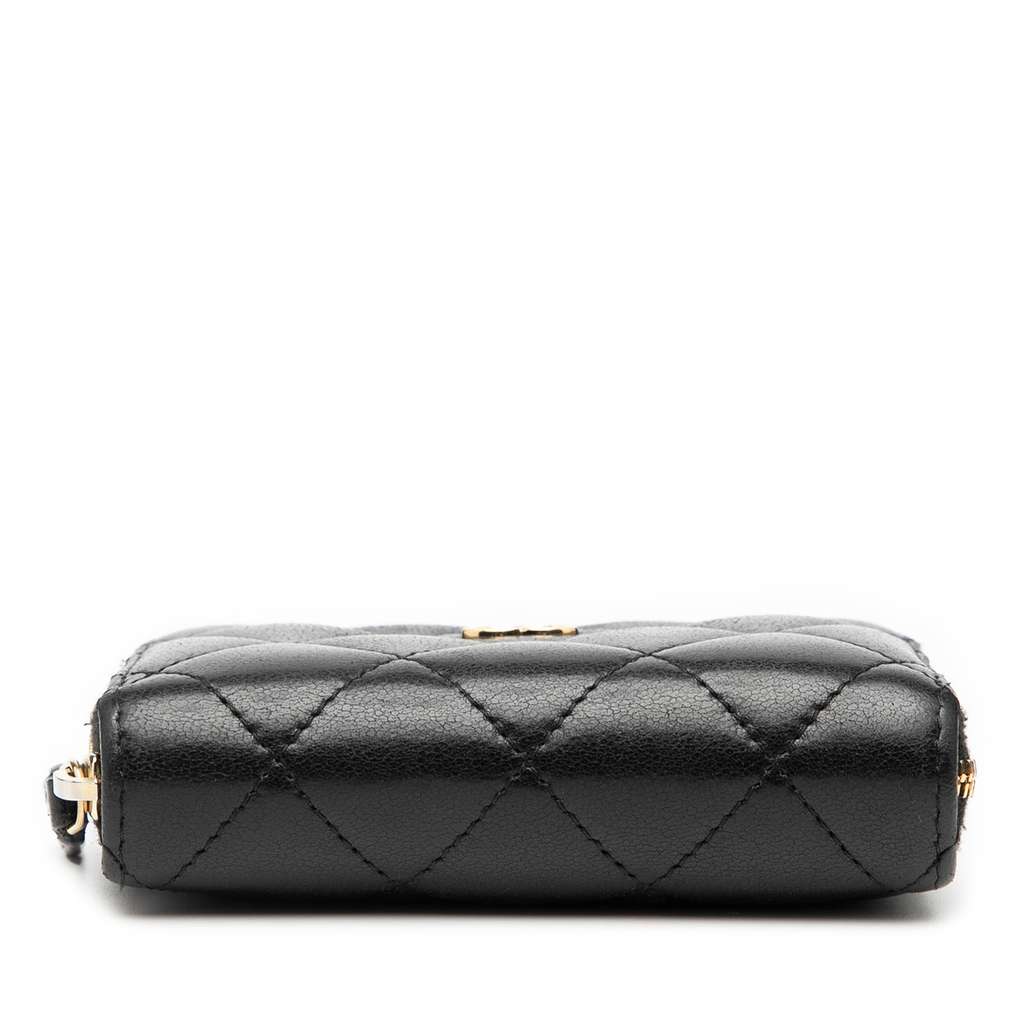 Chanel CC Quilted Calfskin Zipped Coin Purse - 3