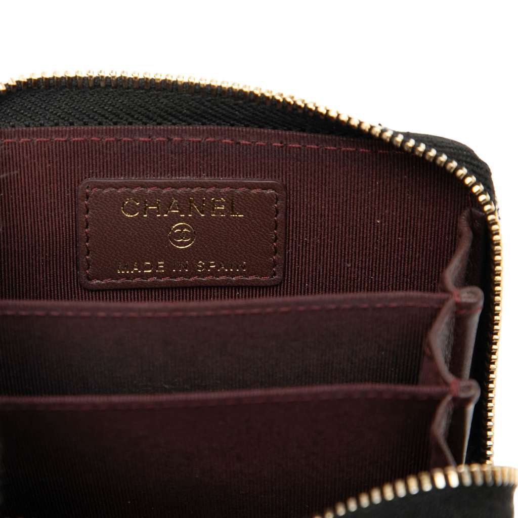 Chanel CC Quilted Calfskin Zipped Coin Purse - 5