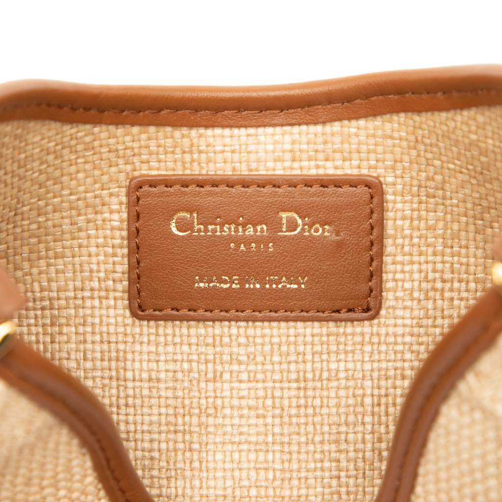 Dior Mini Raffia Macrocannage 30 Montaigne Avenue Hobo - 5