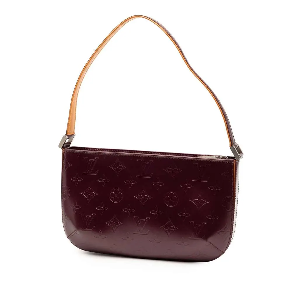 Louis Vuitton Monogram Mat Fowler Purple Leather Very good - Back View