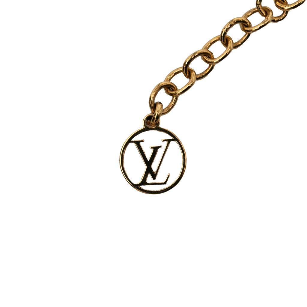 Louis Vuitton Gold Plated Essential V Necklace - 3