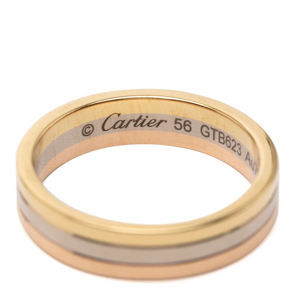 Cartier 18K Tricolor Gold Vendome Louis Cartier Wedding Band - 4