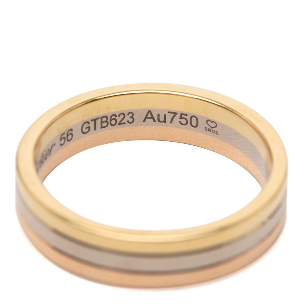 Cartier 18K Tricolor Gold Vendome Louis Cartier Wedding Band - 5