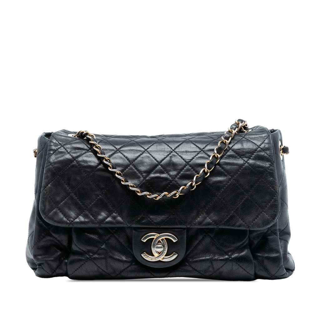 Chanel Large Aged Calfskin Chic Quilt Flap