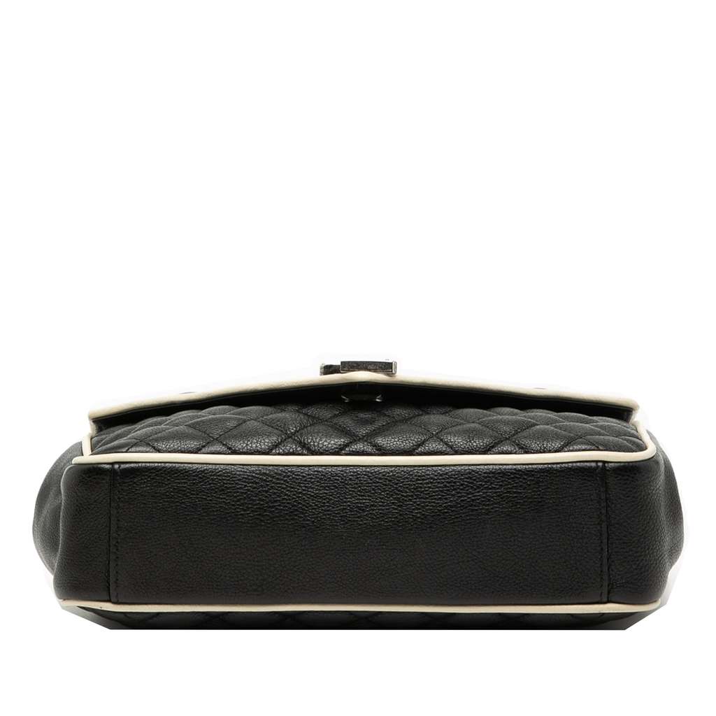 Saint Laurent Medium Calfskin Triquilt Monogram College Bag - 3