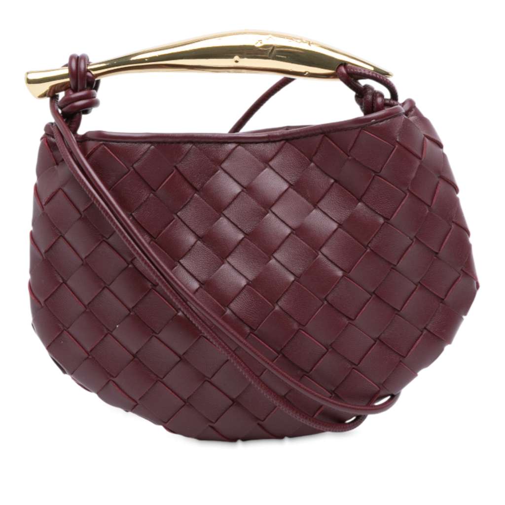 Bottega Veneta Baby Lambskin Intrecciato Sardine Satchel
