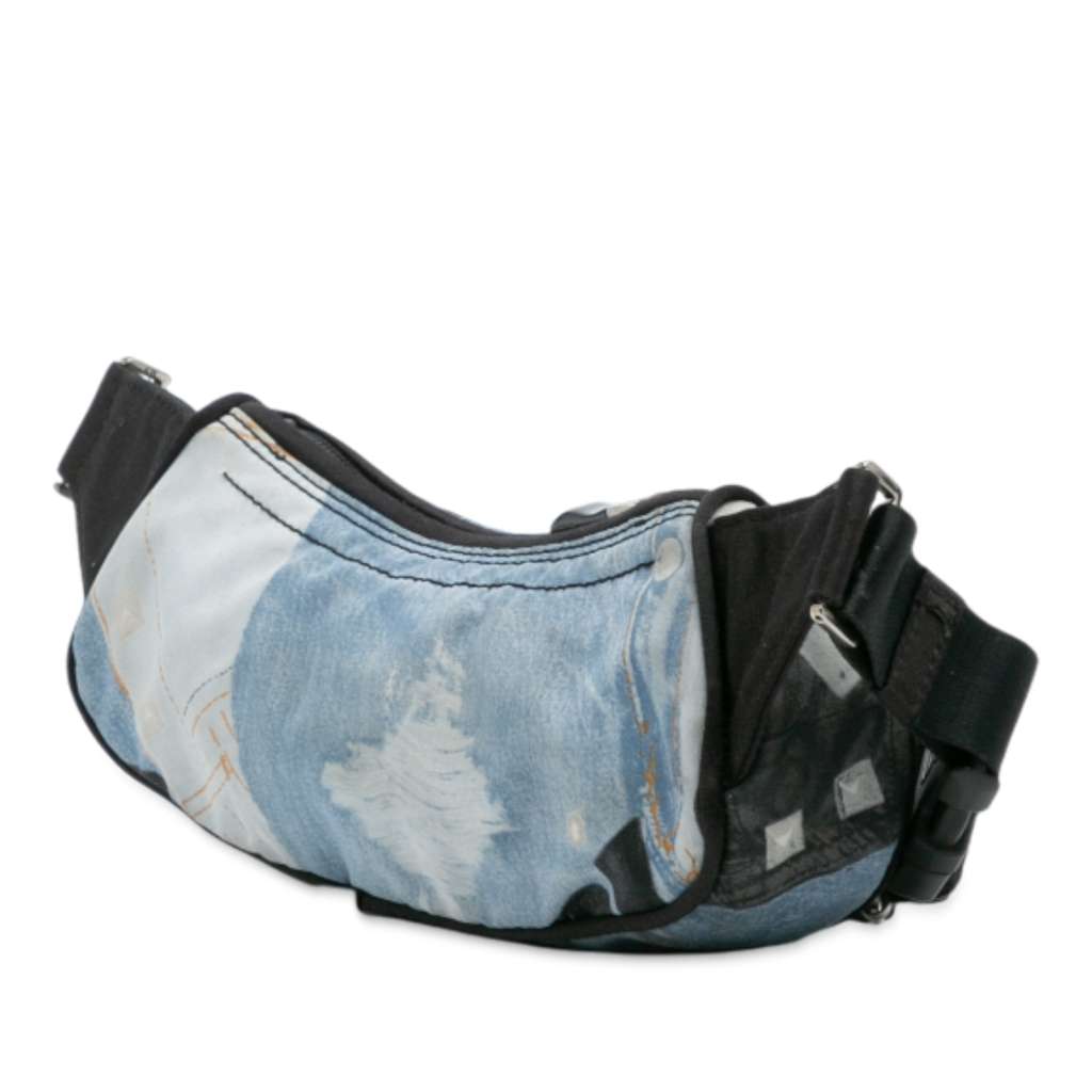 Dior Canvas Printed Denim Crossbody - 2