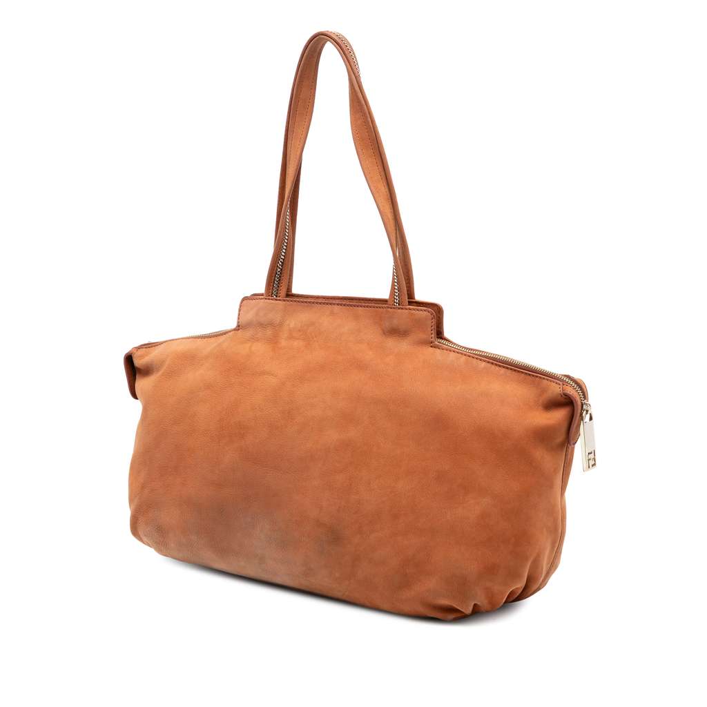 Fendi Medium FF Nubuck Chains Tote - 2