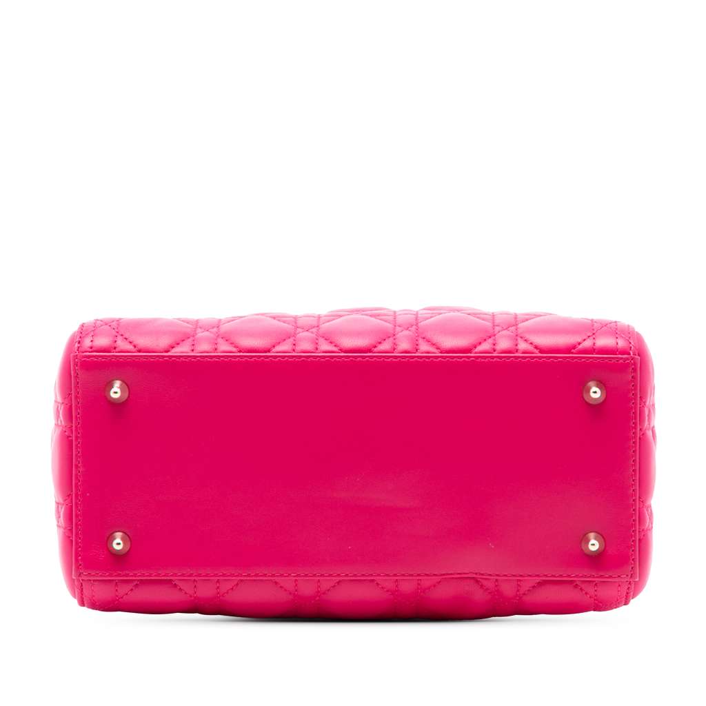 Dior Medium Lambskin Cannage Lady Dior - 3