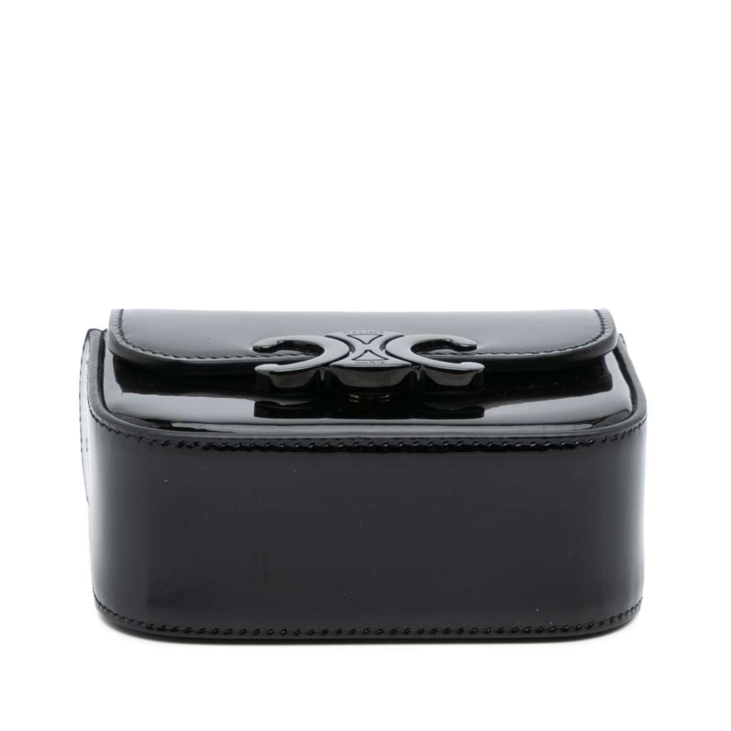 Celine Mini Patent Claude Chain Handbag - 3