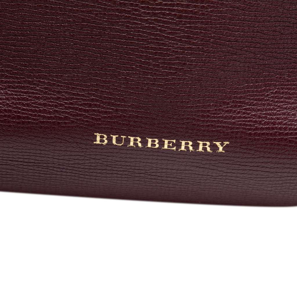 Burberry Medium Leather and House Check Banner Satchel - 5