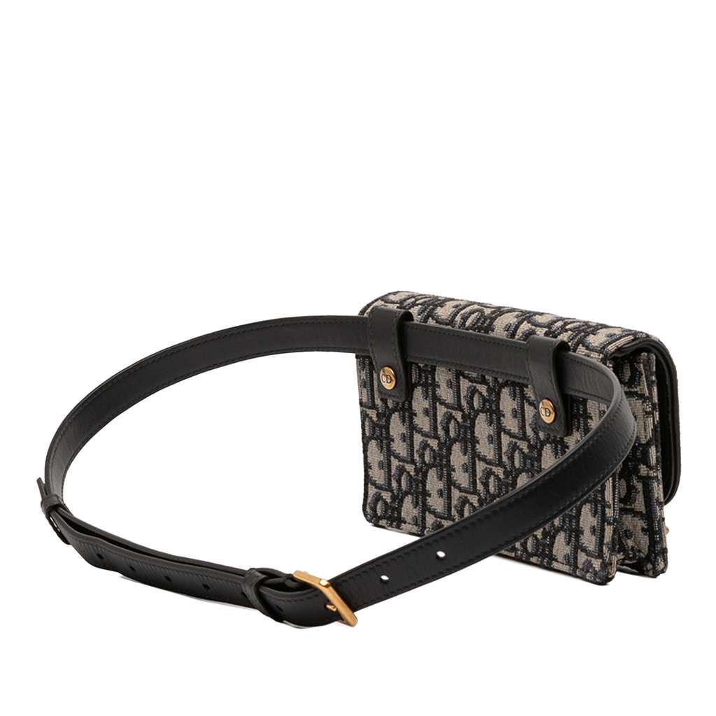 Dior Oblique Canvas Saddle Belt Bag - 2