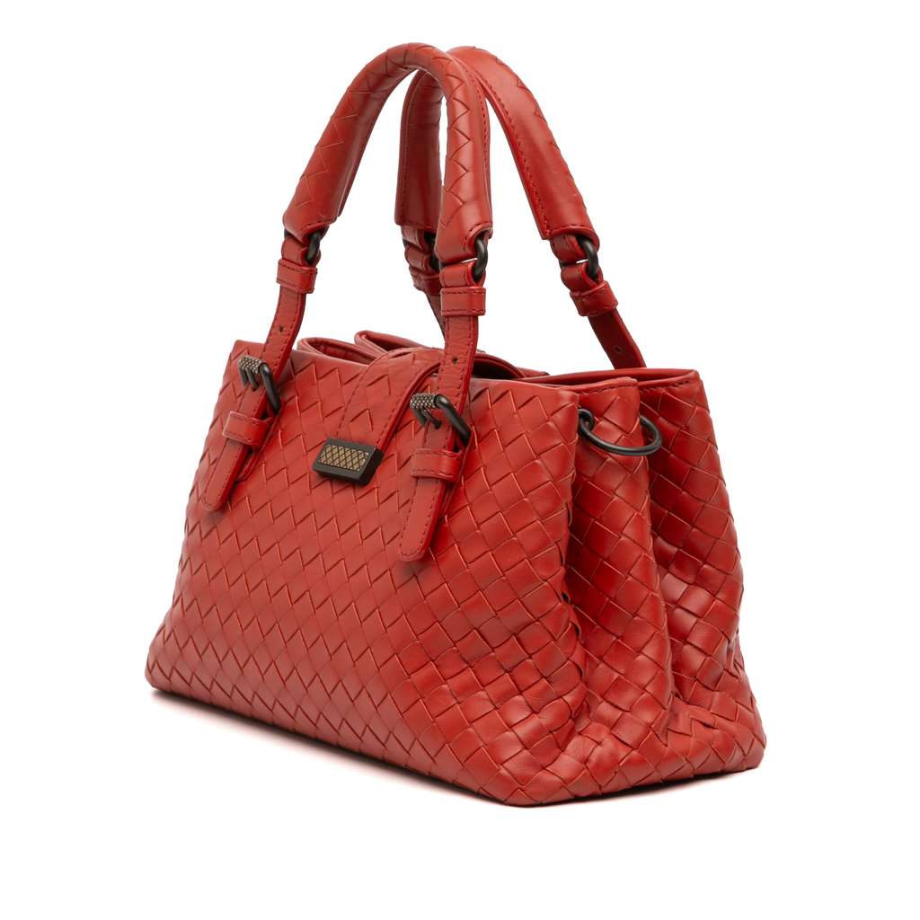 Bottega Veneta Mini Nappa Intrecciato Roma Satchel - 2