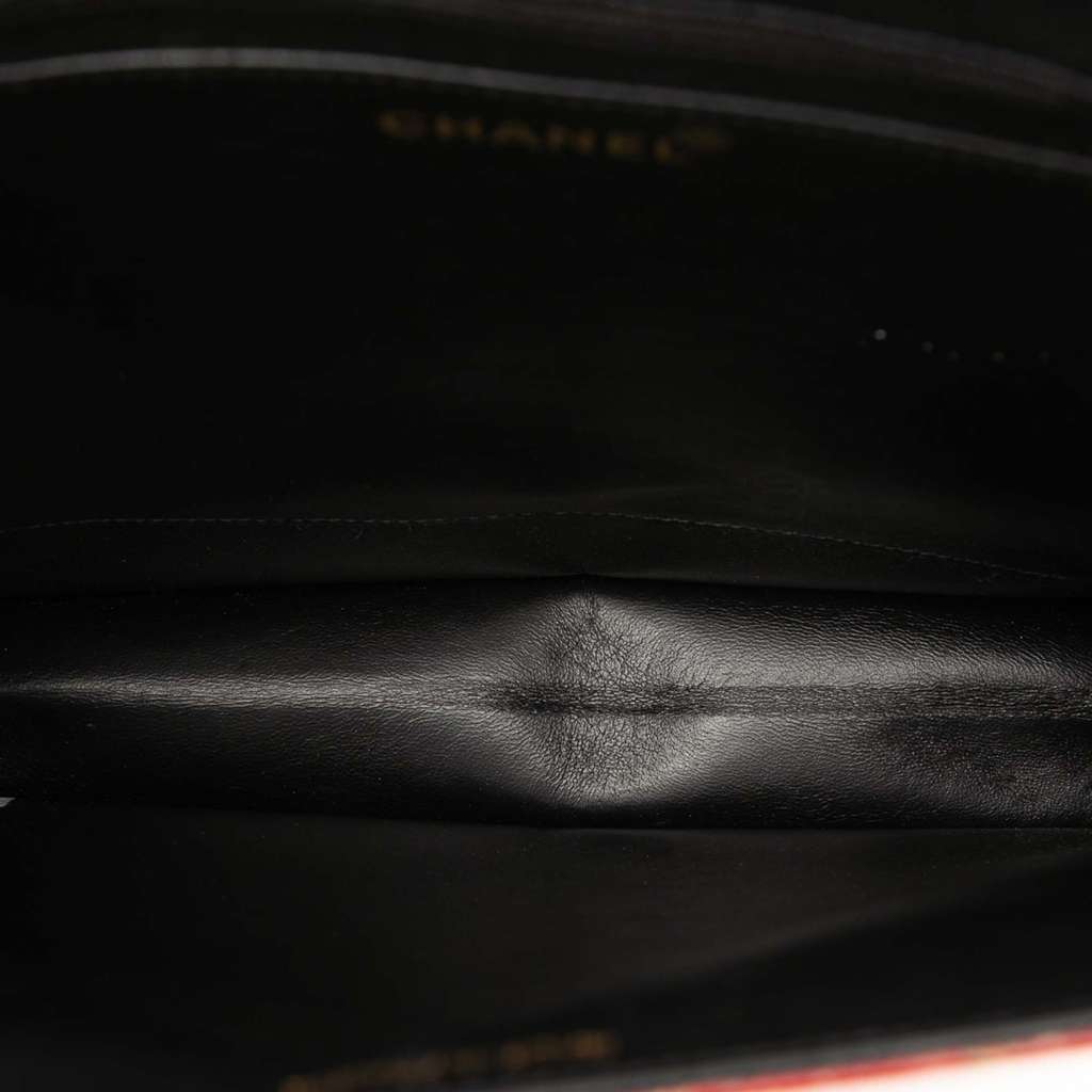 Chanel Chocolate Bar Patent Tweed Print Tote - 4