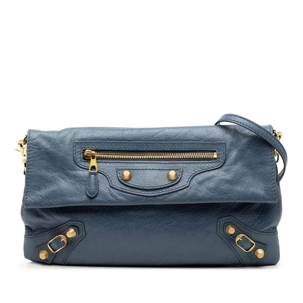 Balenciaga Lambskin Motocross Giant 12 Envelope Clutch With