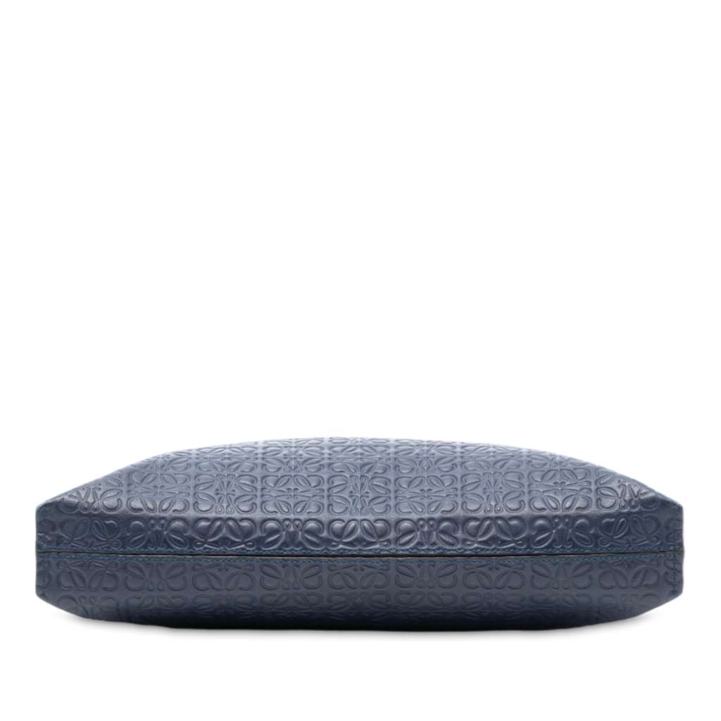 Loewe Embossed Leather Anagram Repeat T Clutch - 3